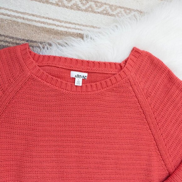 ABOUND CORAL KNIT SWEATER SZ L - Picture 3 of 6